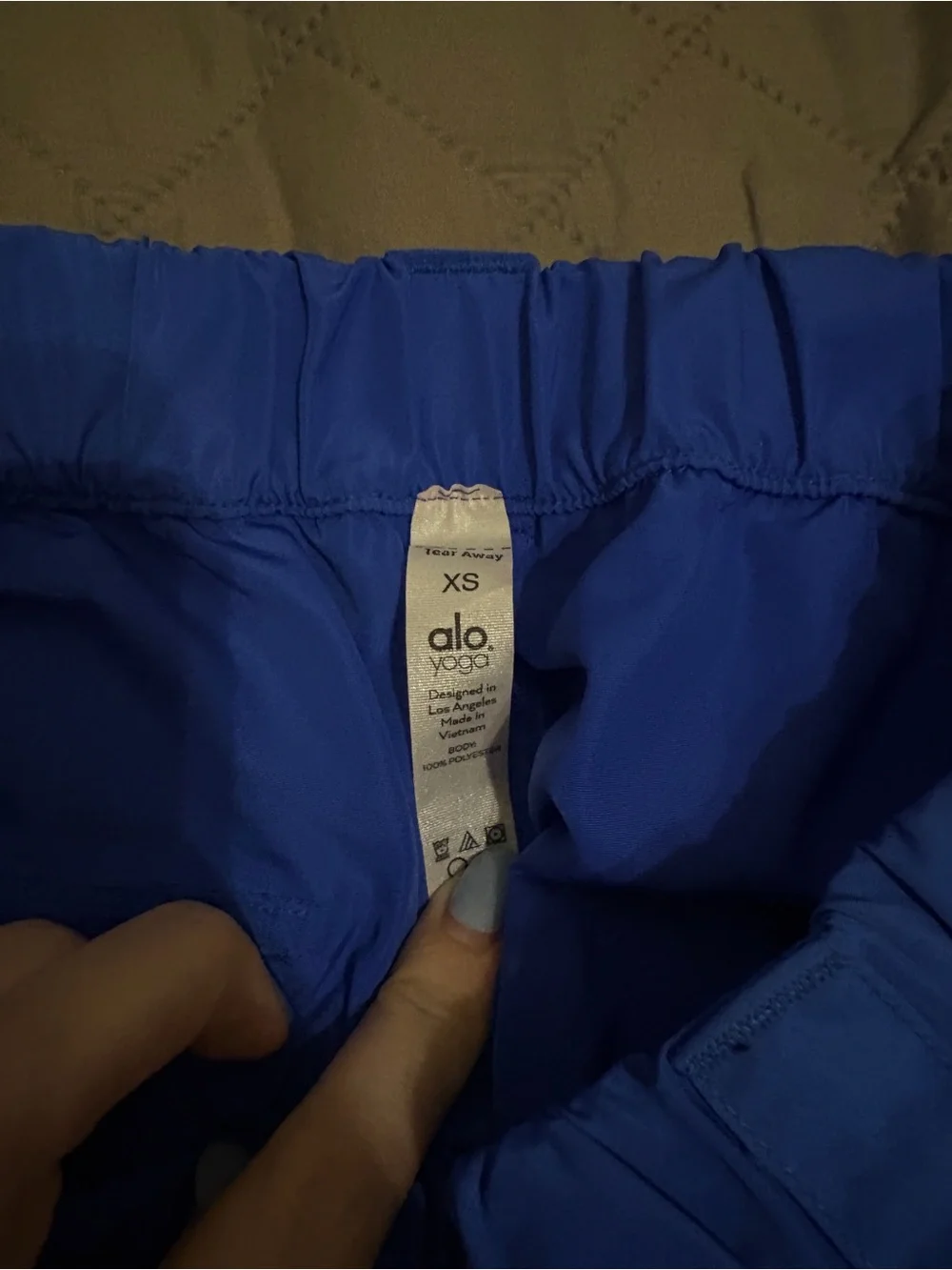 ALO Yoga women's Cobalt Blue Cargo Jogger Pants